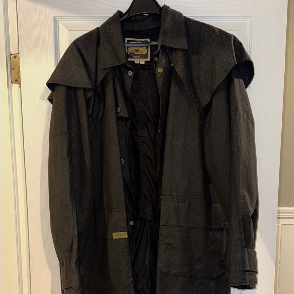 Men's Black Duster Jacket - image 1